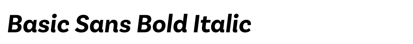 Basic Sans Bold Italic image